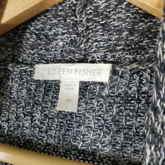 Eileen Fisher 100% Linen Open Front Cozy Cardigan - Picture 3 of 5